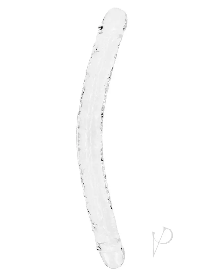 Realrock Crystal Clear Double Dong 18