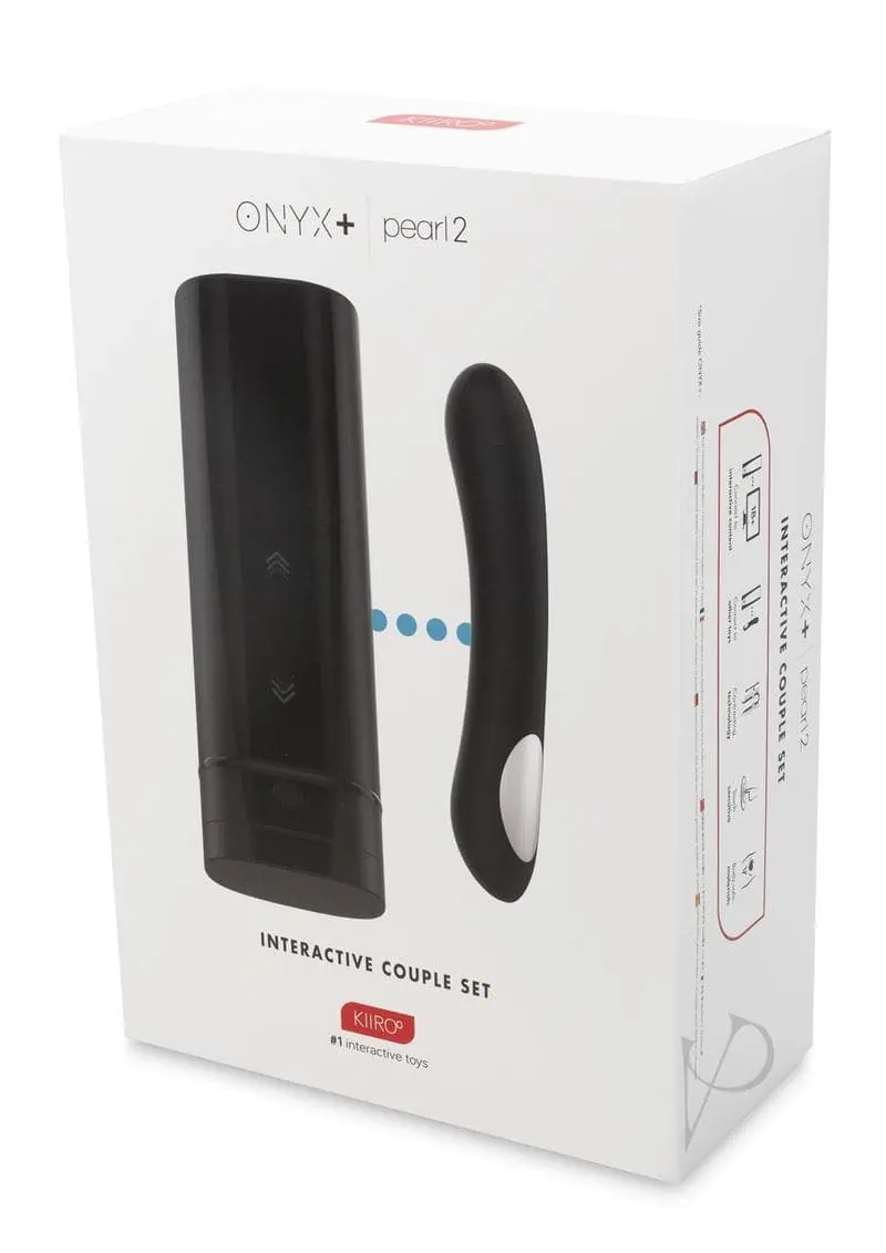 Kiiroo Onyx+ & Pearl2 Interactive Masturbator/Vibrator Kit - Black - Featured Image