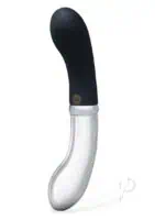 Secret Kisses Glass G Rechargeable Silicone Wand - Black/Clear - Image 2