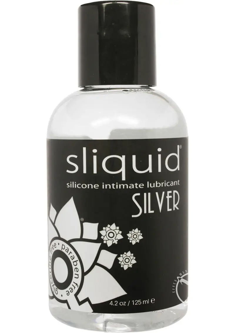 Sliquid Silver Silicone Lube Glycerine & Paraben Free - 4.2 oz - Image 2