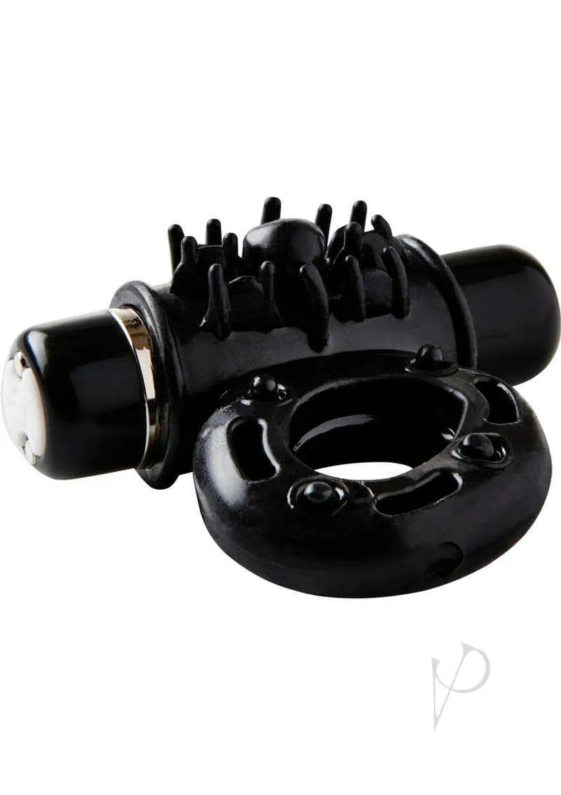Sensuelle Bullet Ring Cockring - 7 Function Black - Image 4