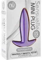 Sensuelle Mini Butt Plug - Purple - Image 1