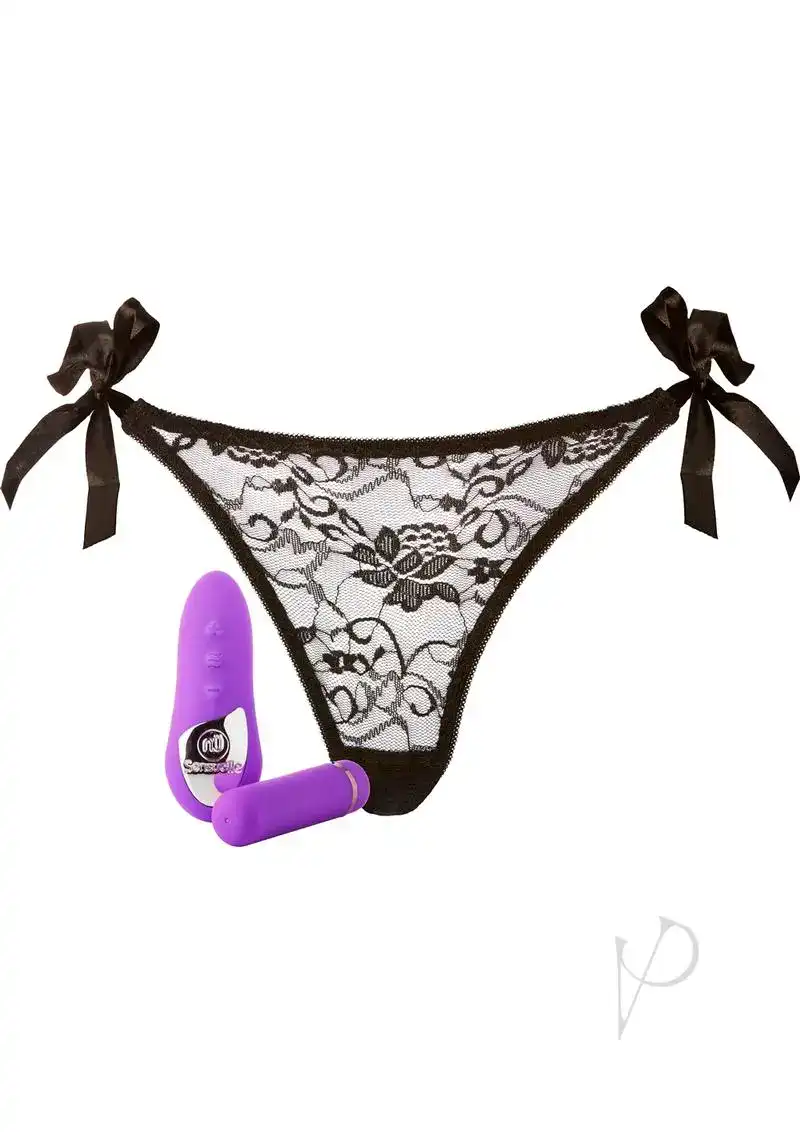 Sensuelle Pleasure Panty Bullet w/Remote Control - 15 Function Purple - Image 2