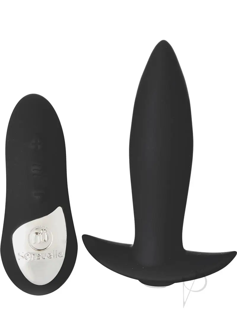 Sensuelle Remote Control Rechargeable Mini Plug - Black - Image 2