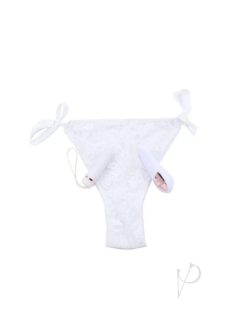 Sensuelle Pleasure Panty Bullet w/Remote Control - 15 Function White - Image 4