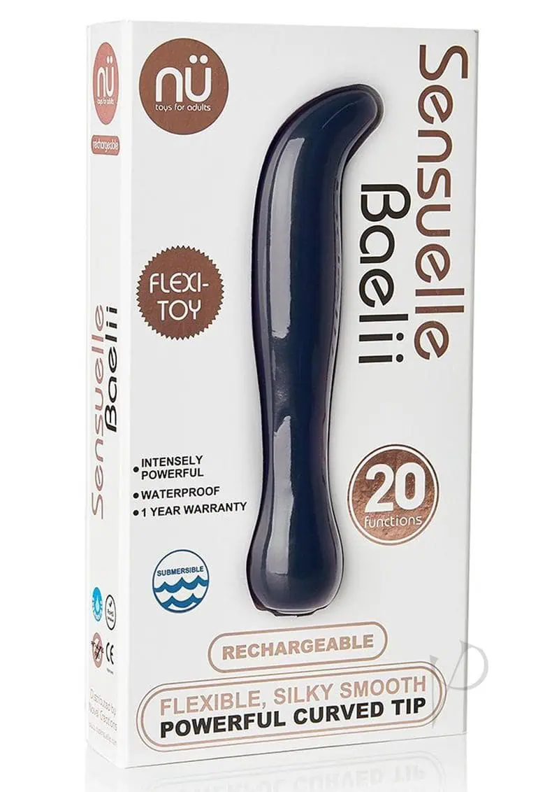 Sensuelle Baelii Flexible G Spot Vibe - 20 Function Navy - Image 3