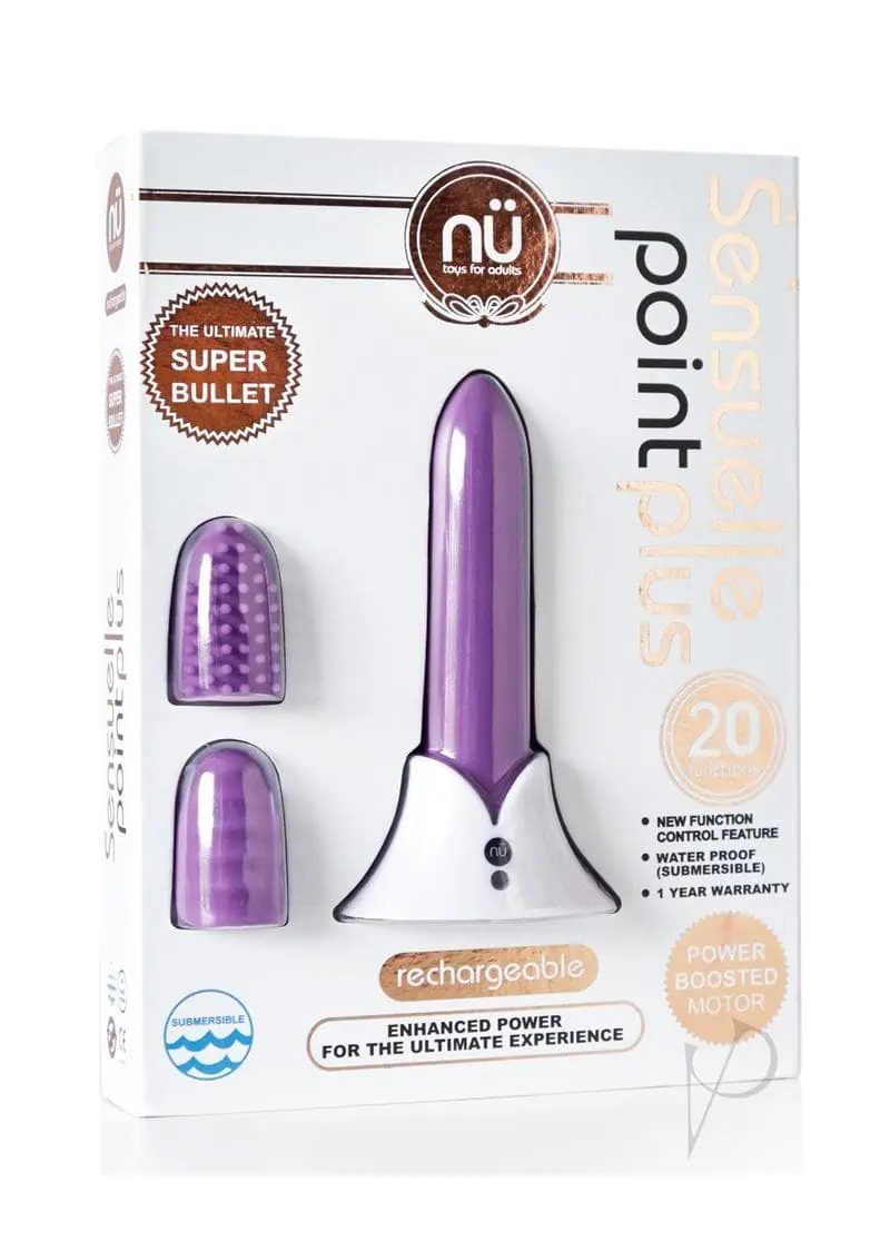 Sensuelle Point Plus Rechargeable Bullet - Purple - Image 3