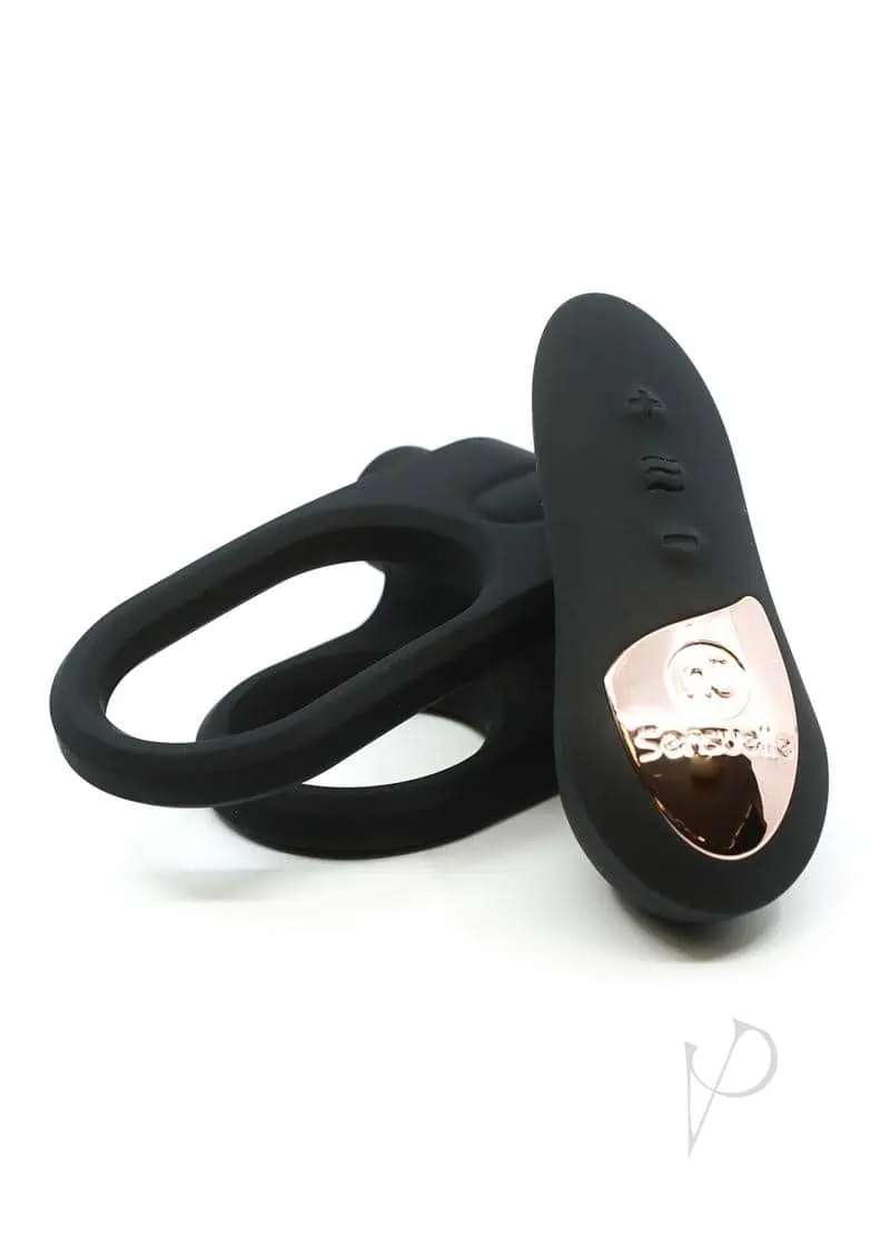Sensuelle Silicone Remote Control XLR8 Turbo Boost Bullet Ring - Black - Image 4