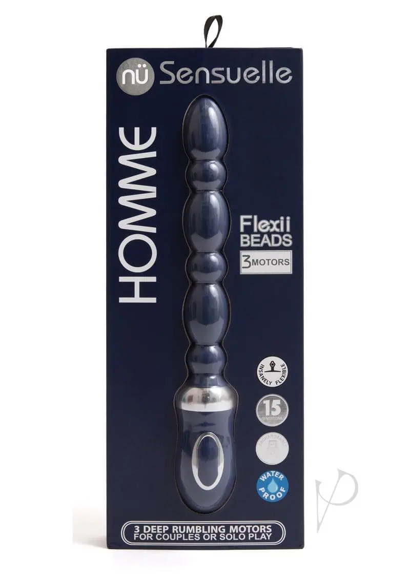 Sensuelle Homme Flexii Beads Navy Blue - Featured Image
