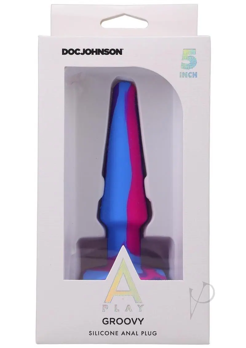 A-Play Groovy Silicone Anal Plug 5 inch - Magenta/Fuchsia - Featured Image