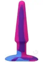 A-Play Groovy Silicone Anal Plug 5 inch - Magenta/Fuchsia - Image 2
