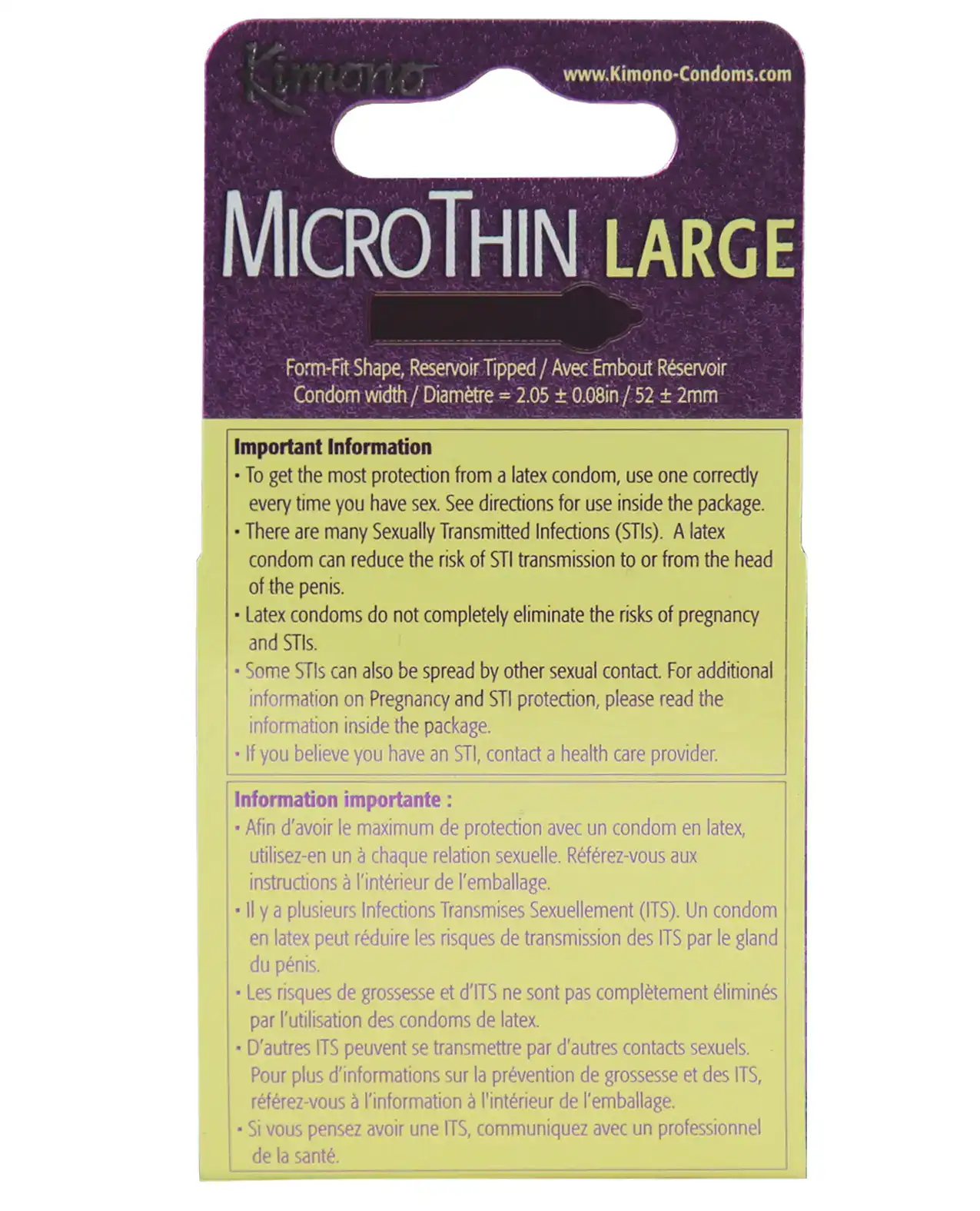 Kimono Micro Thin Large Condom - Box of 3 - Image 2