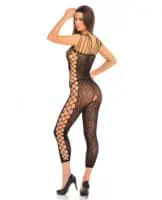 Rene Rofe Animal Crotchless Bodystocking Black O/S - Image 2