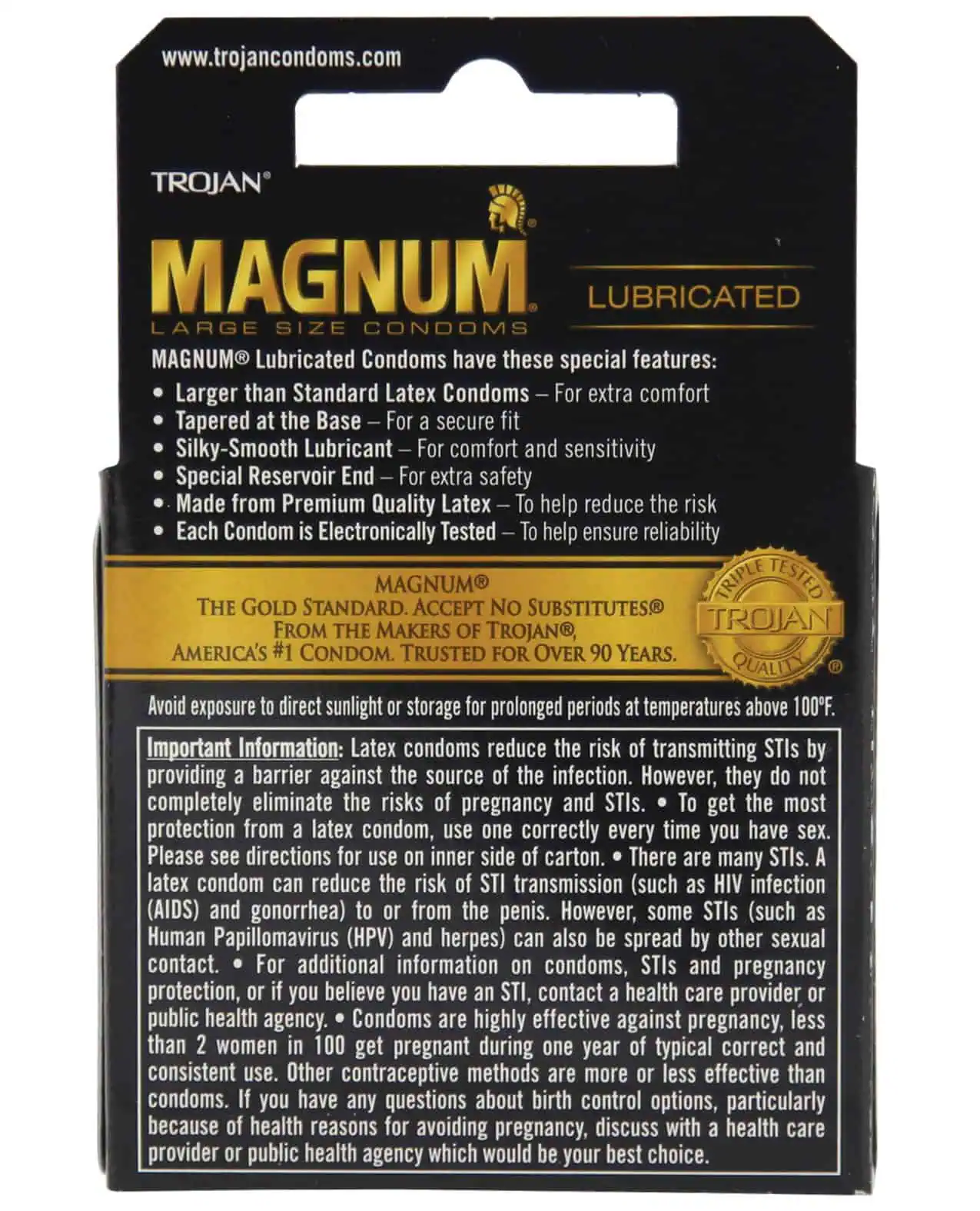 Trojan Magnum Condoms - Box of 3 - Image 3