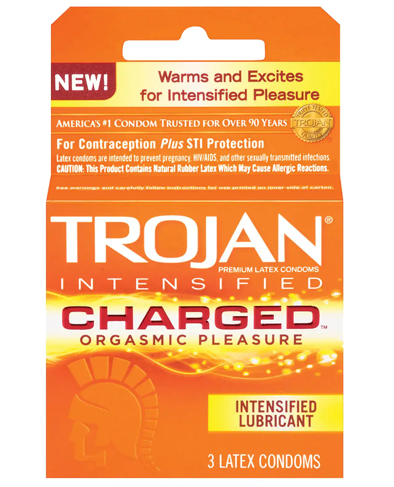 Trojan Intensified Charged Condoms - Box of 3 - Image 2