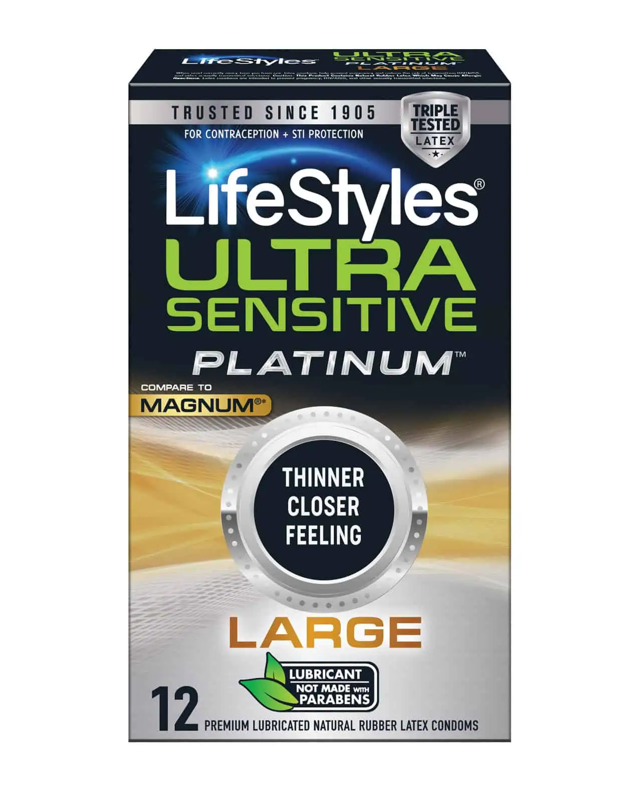 Ultra Sensitive Platinum Large - Pack of 12 - Featured Image