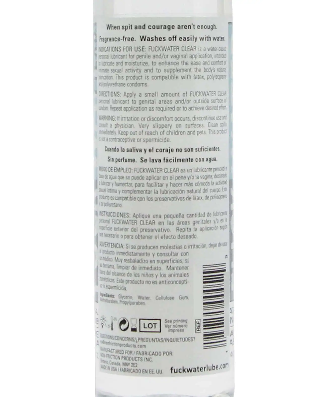 Fuck Water Clear H2O - 4 oz Bottle - Image 3