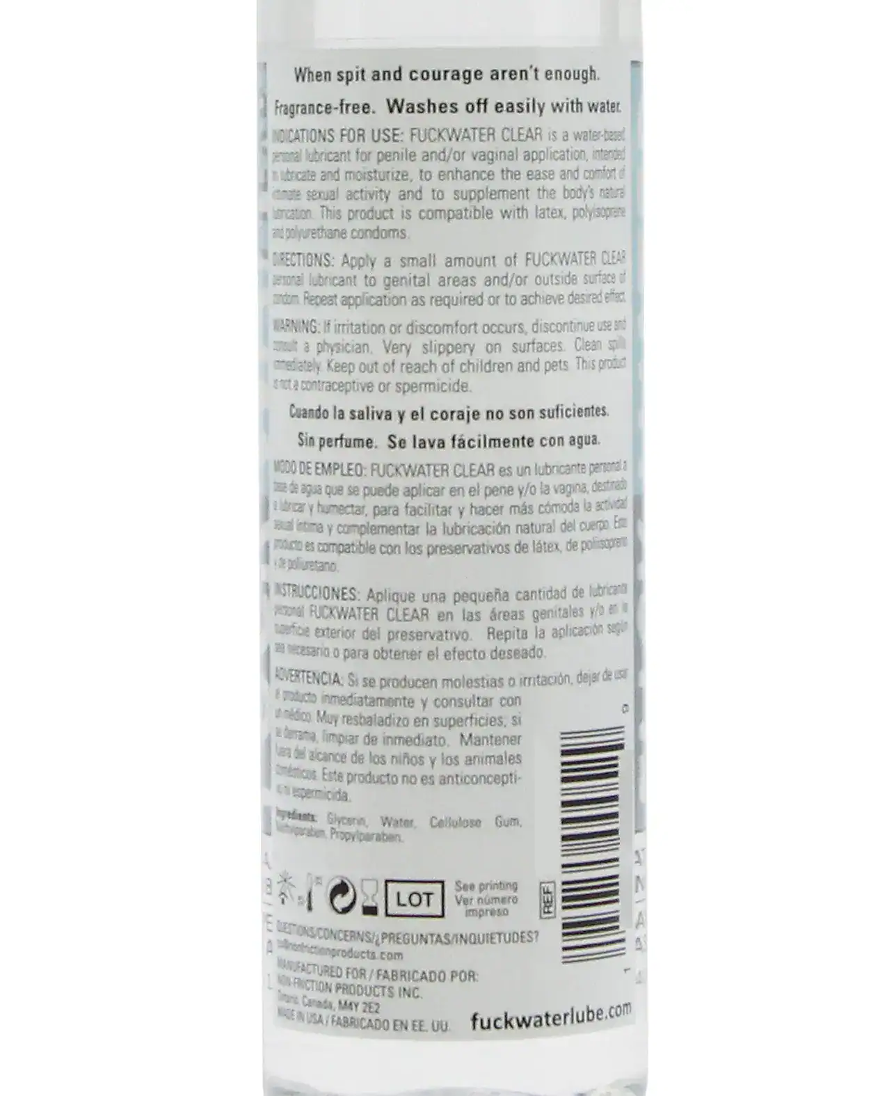 Fuck Water Clear H2O - 16 oz Bottle - Image 2