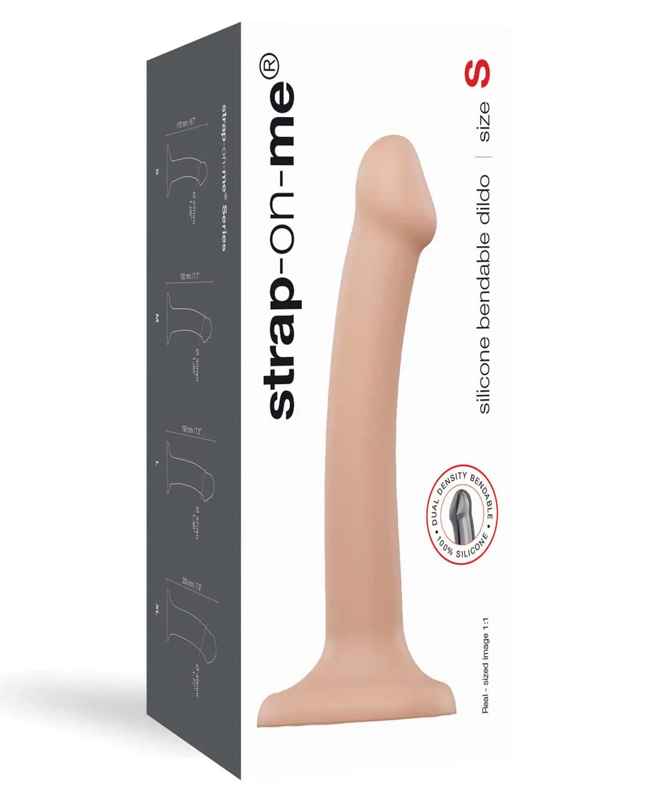 Strap On Me Silicone Bendable Dildo Small - Flesh - Featured Image
