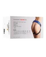 Strap On Me Leatherette Curious Harness - Metallic Blue - Image 2