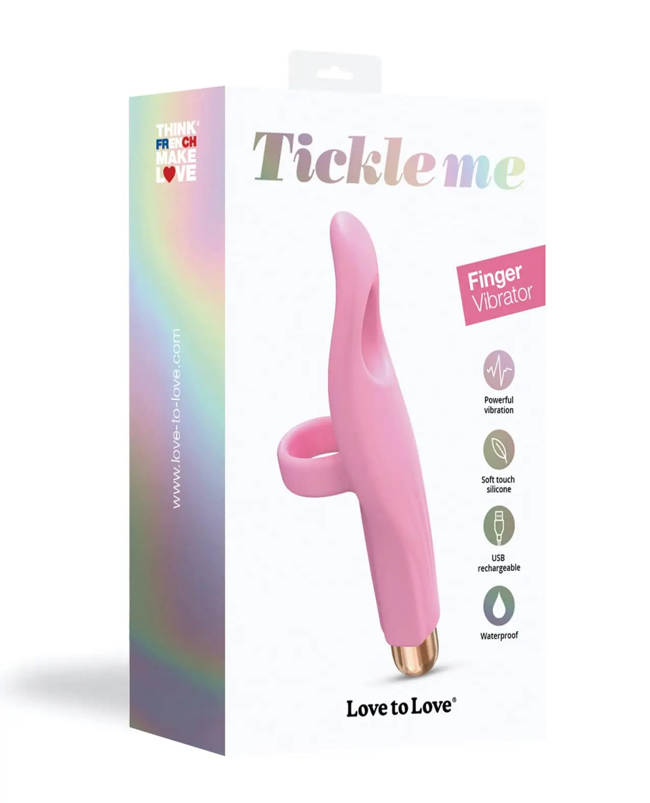 Love to Love Tickleme Finger Vibrator - Rose - Featured Image