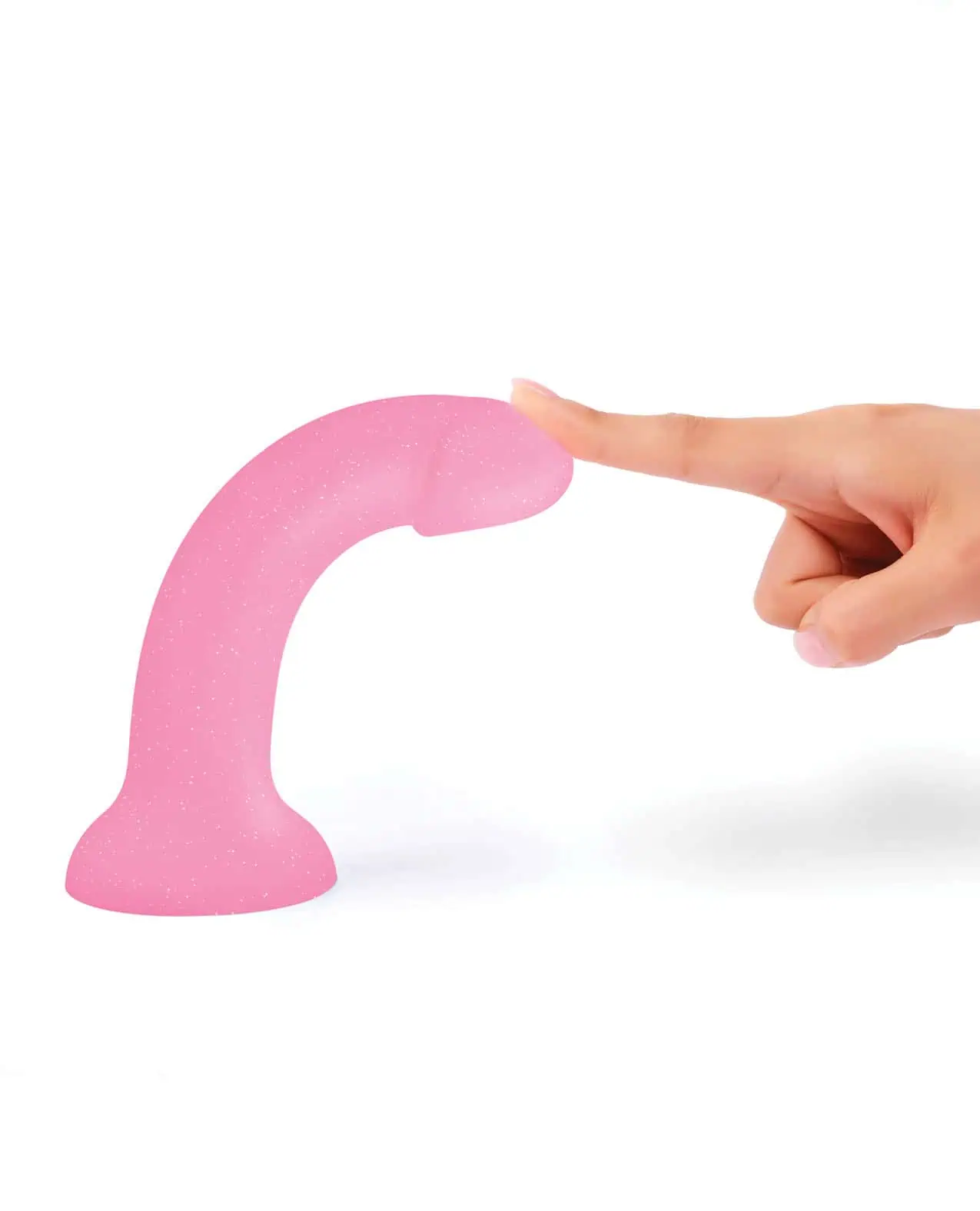 Dildolls Glitzy Silicone Dildo - Pink - Image 5
