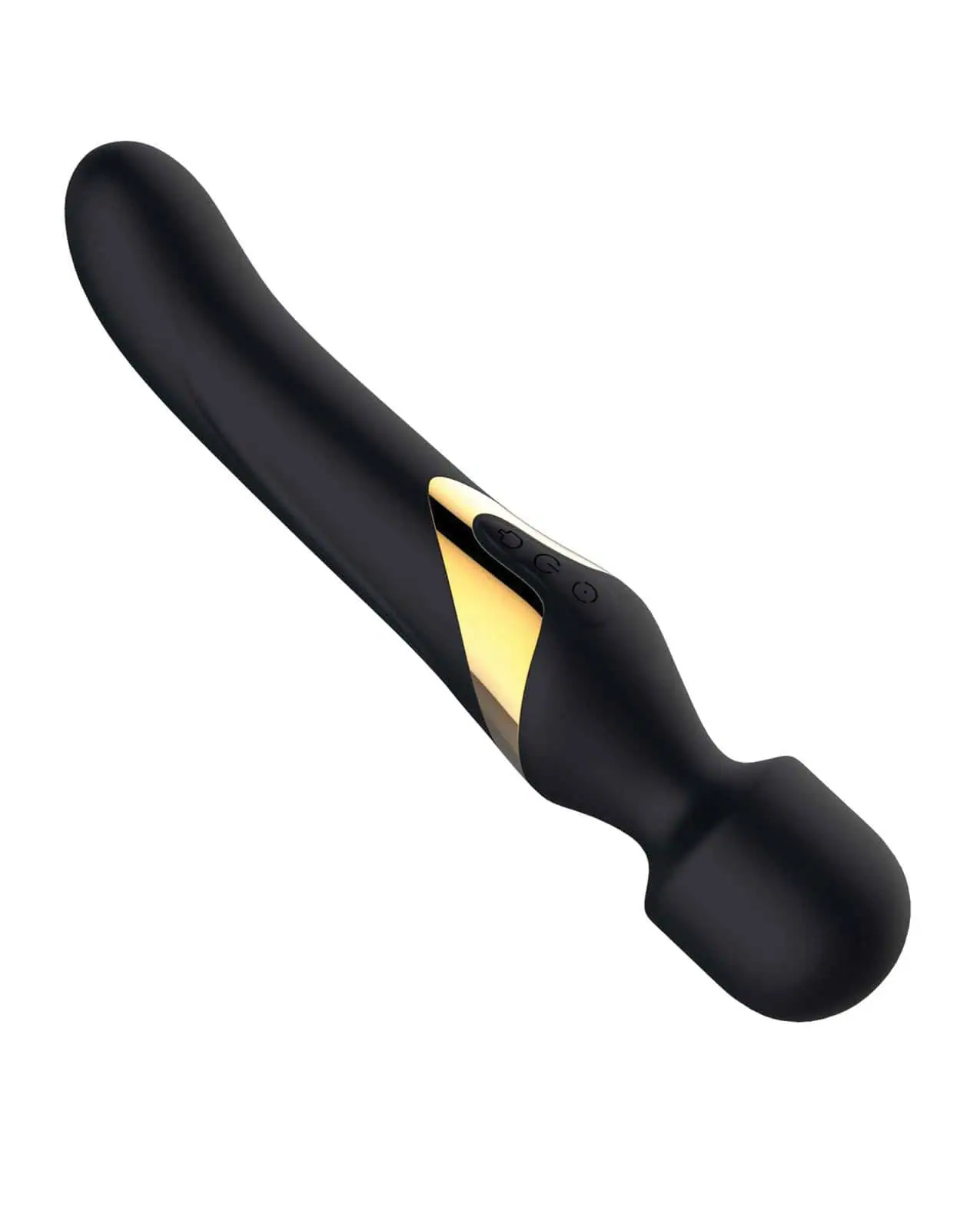 Dorcel Dual Orgasms Wand Vibrator - Black/Gold - Image 3