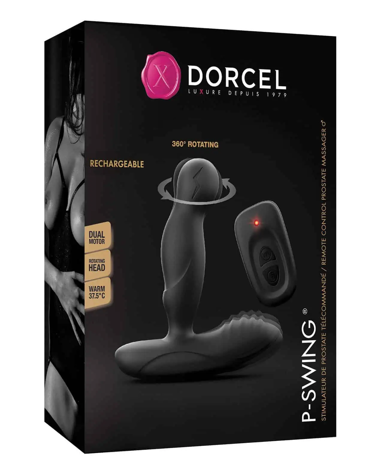 Dorcel P-Swing Twisting Prostate Massager - Black - Featured Image