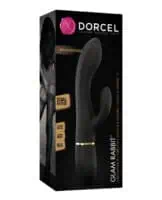 Dorcel Glam Rabbit Vibrator - Black/Gold - Image 1