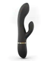 Dorcel Glam Rabbit Vibrator - Black/Gold - Image 2