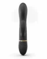 Dorcel Glam Rabbit Vibrator - Black/Gold - Image 4