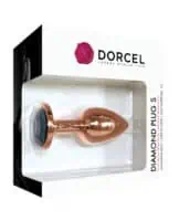 Dorcel Aluminium Bejeweled Diamond Plug - Rose Gold Small - Image 1