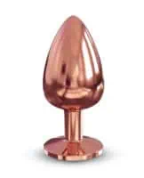Dorcel Aluminium Bejeweled Diamond Plug - Rose Gold Large - Image 3