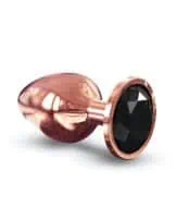 Dorcel Aluminium Bejeweled Diamond Plug - Rose Gold Large - Image 4