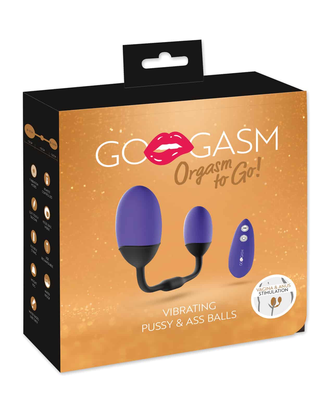 Buy GoGasm Vibrating Pussy & Ass Balls - Purple | Jack and Jill Adult