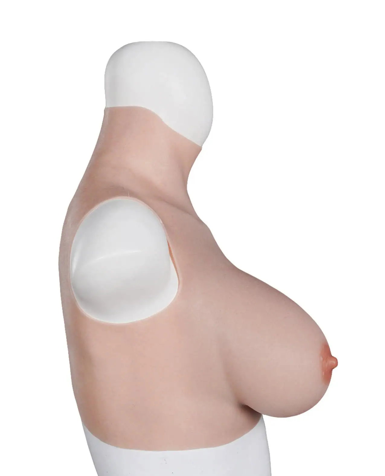 XX-DREAMSTOYS Ultra Realistic E Cup Breast Form Large - Ivory - Image 4