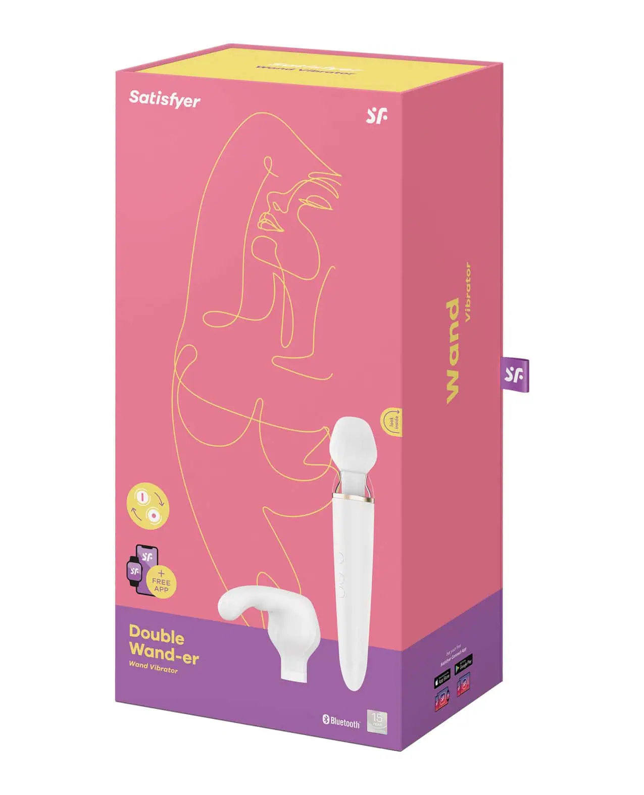 Satisfyer Double Wand-er - White - Image 4