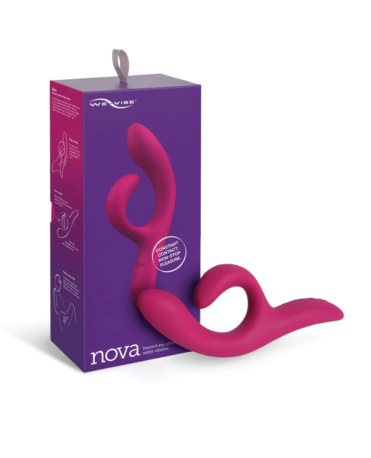 We-Vibe Nova 2 Flexible Rabbit - Fuchsia - Image 3