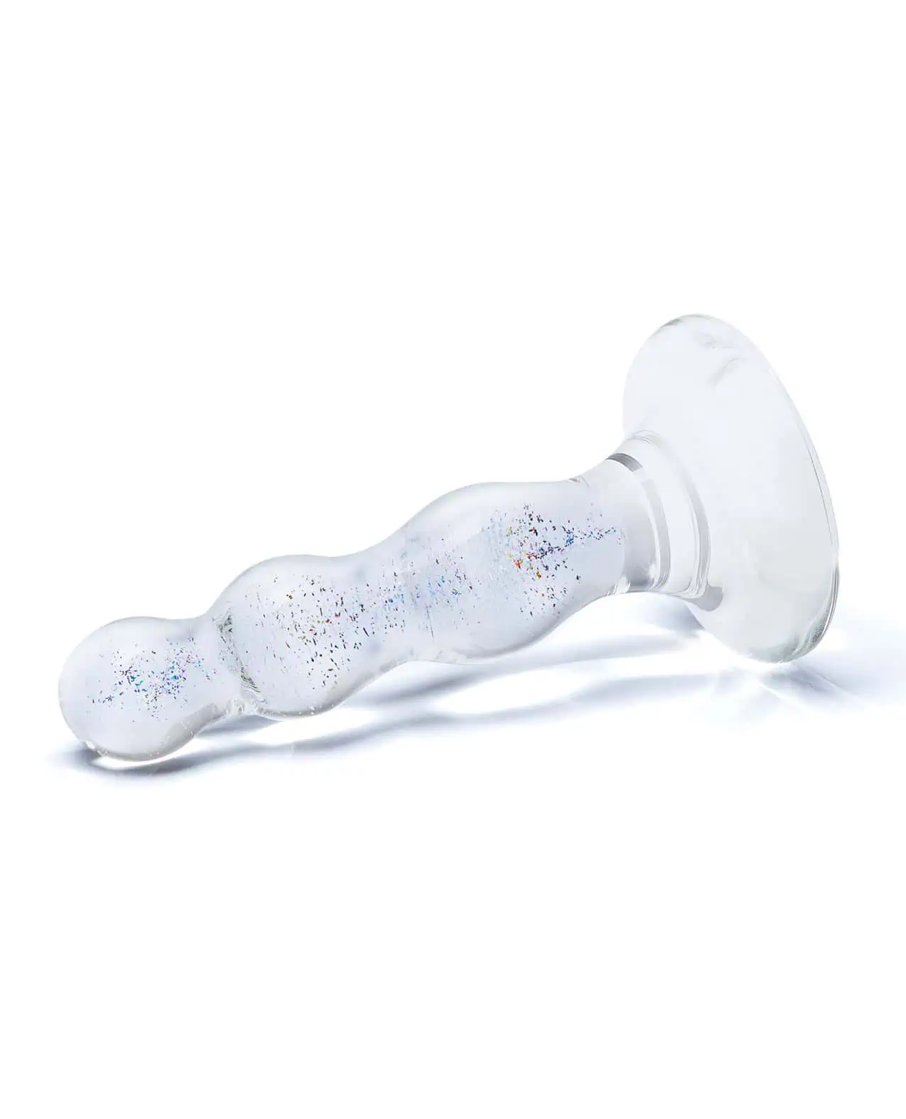 Glas Triple Play Beaded Butt Plug - Clear - Image 5