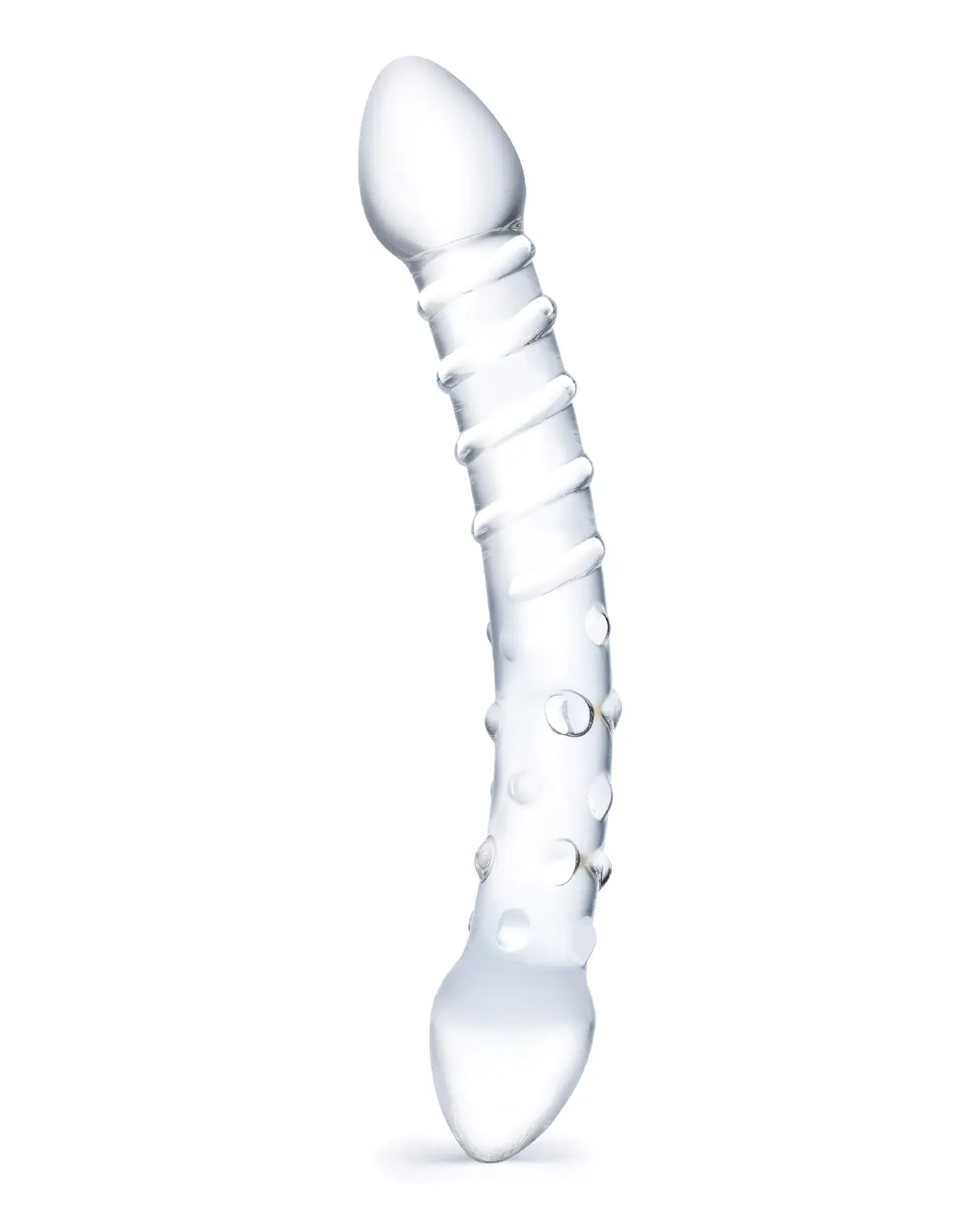 Glas Double Trouble Glass Dildo - Clear - Image 2