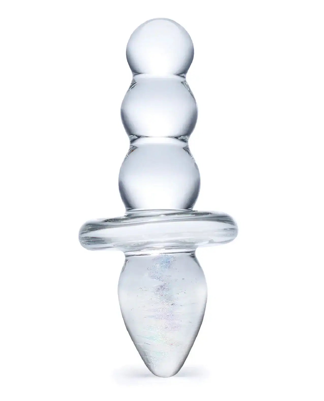 Glas Titus Beaded Glass Butt Plug - Image 2
