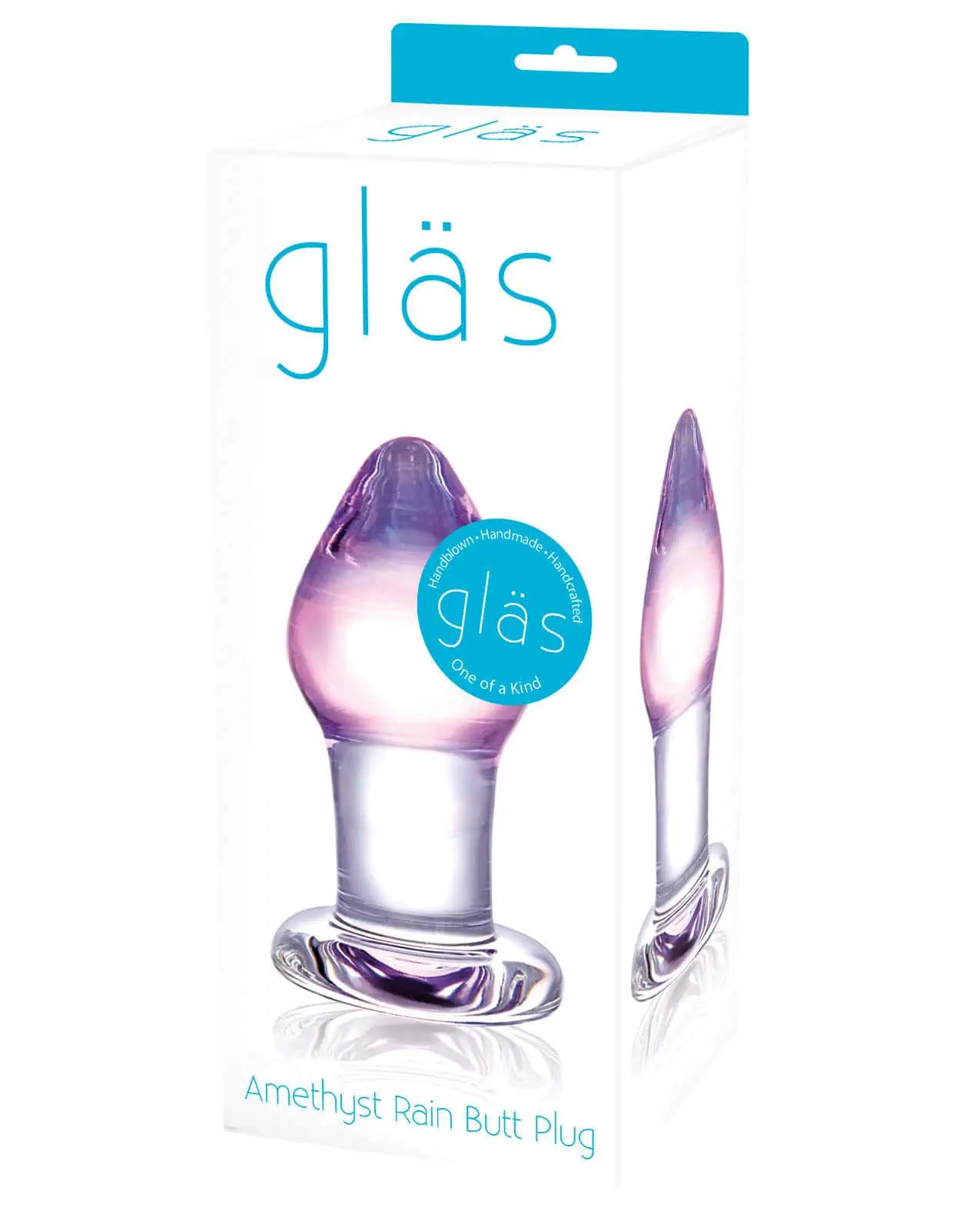 Glas Amethyst Rain Glass Butt Plug - Image 3