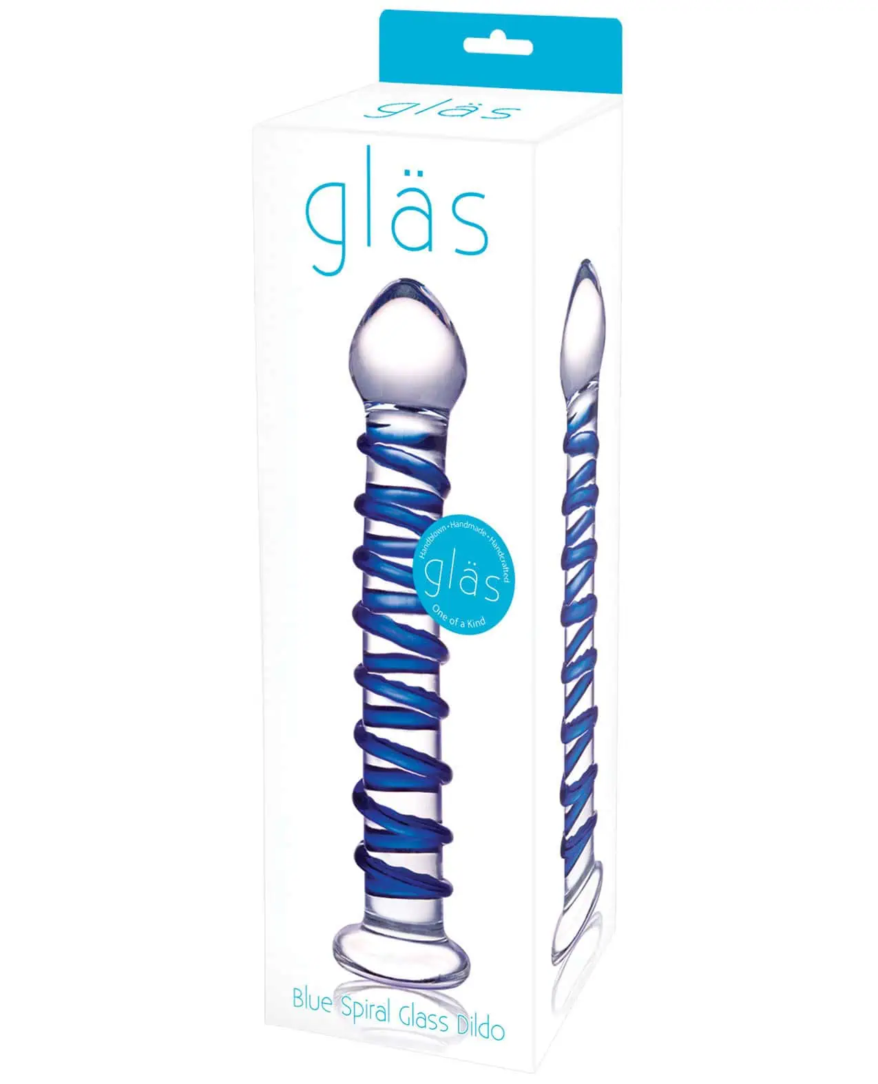 Glas Spiral Glass Dildo - Blue - Image 3