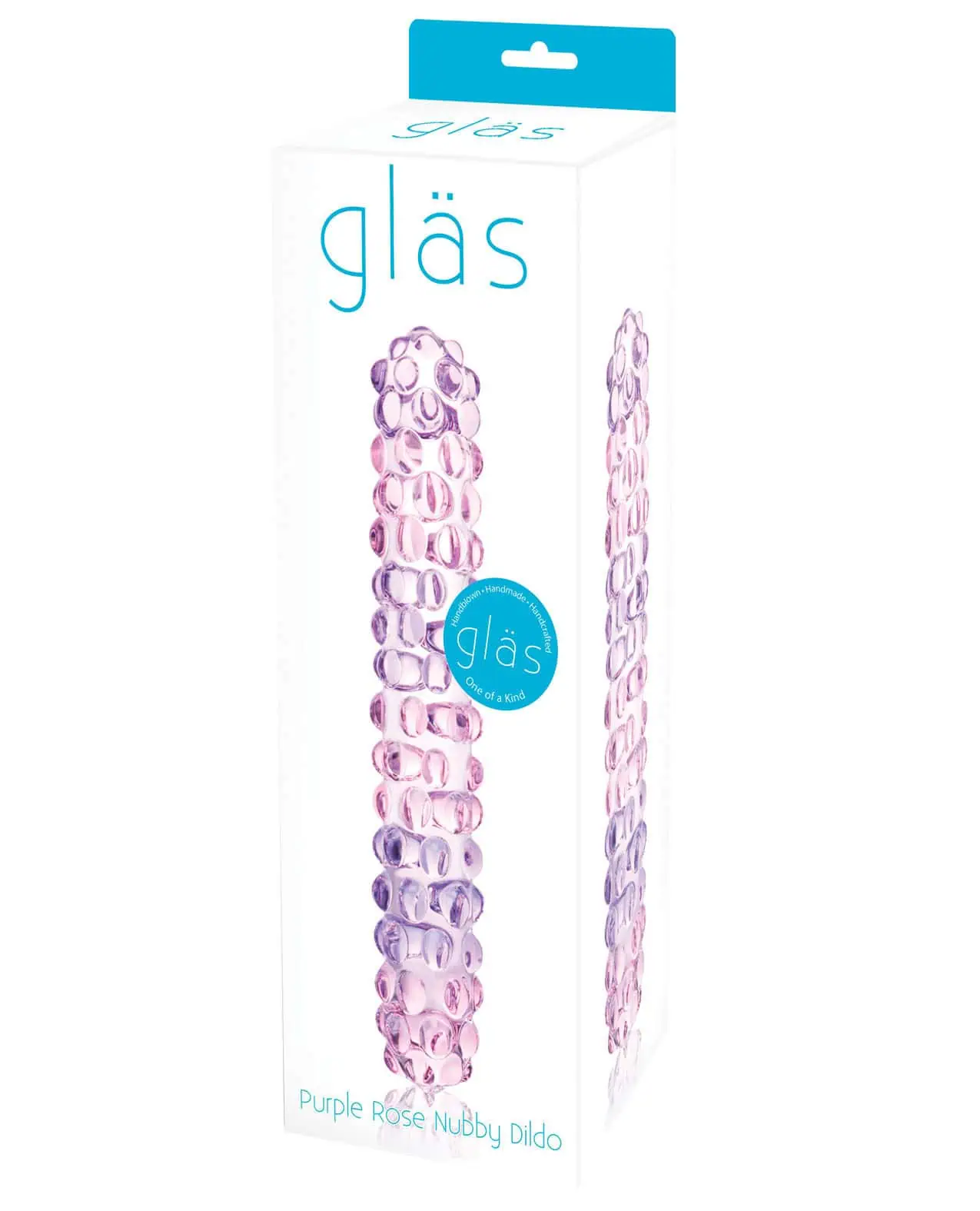 Glas Purple Rose Nubby Glass Dildo - Image 3