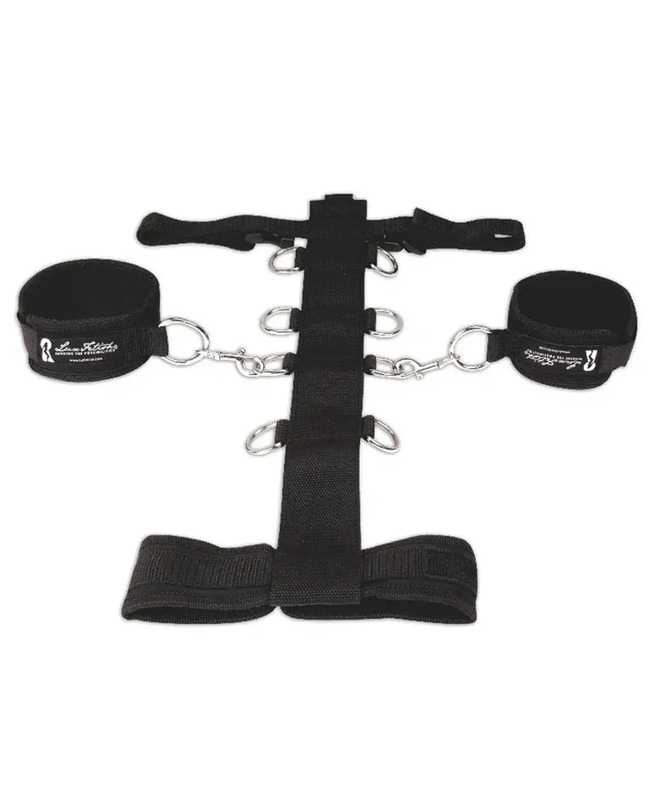 Lux Fetish 3 pc Adjustable Neck & Wristraint Set - Image 5