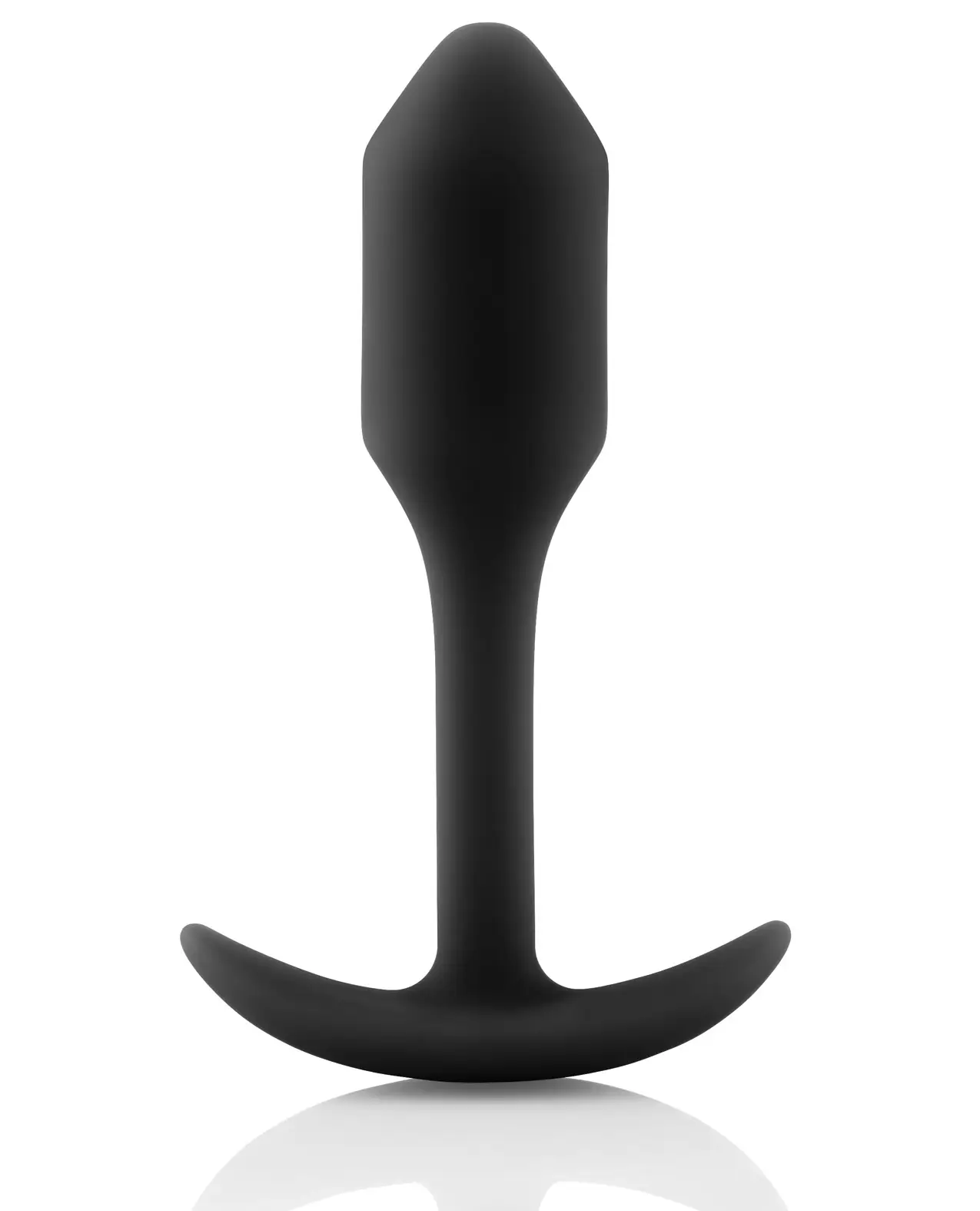 b-Vibe Weighted Snug Plug 1 - .55 g Black - Image 2