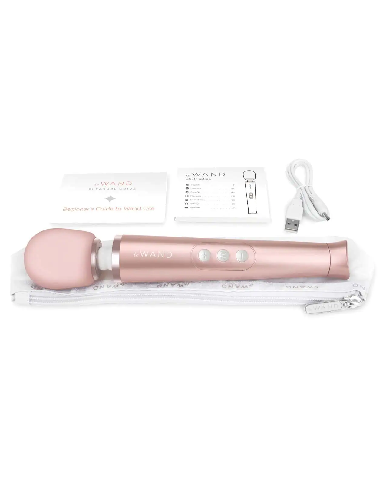 Le Wand Petite Rechargeable Vibrating Massager - Rose Gold - Image 4