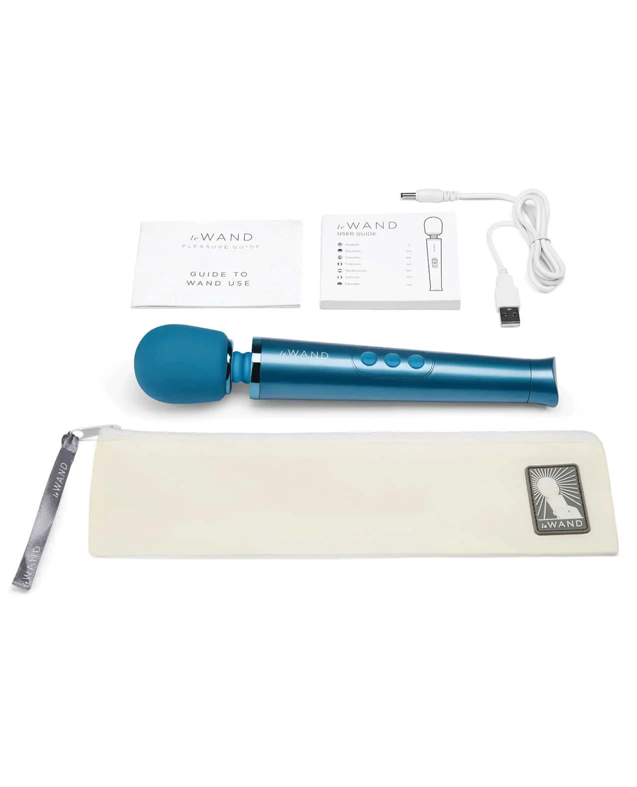 Le Wand Petite Rechargeable Massager - Blue - Image 4