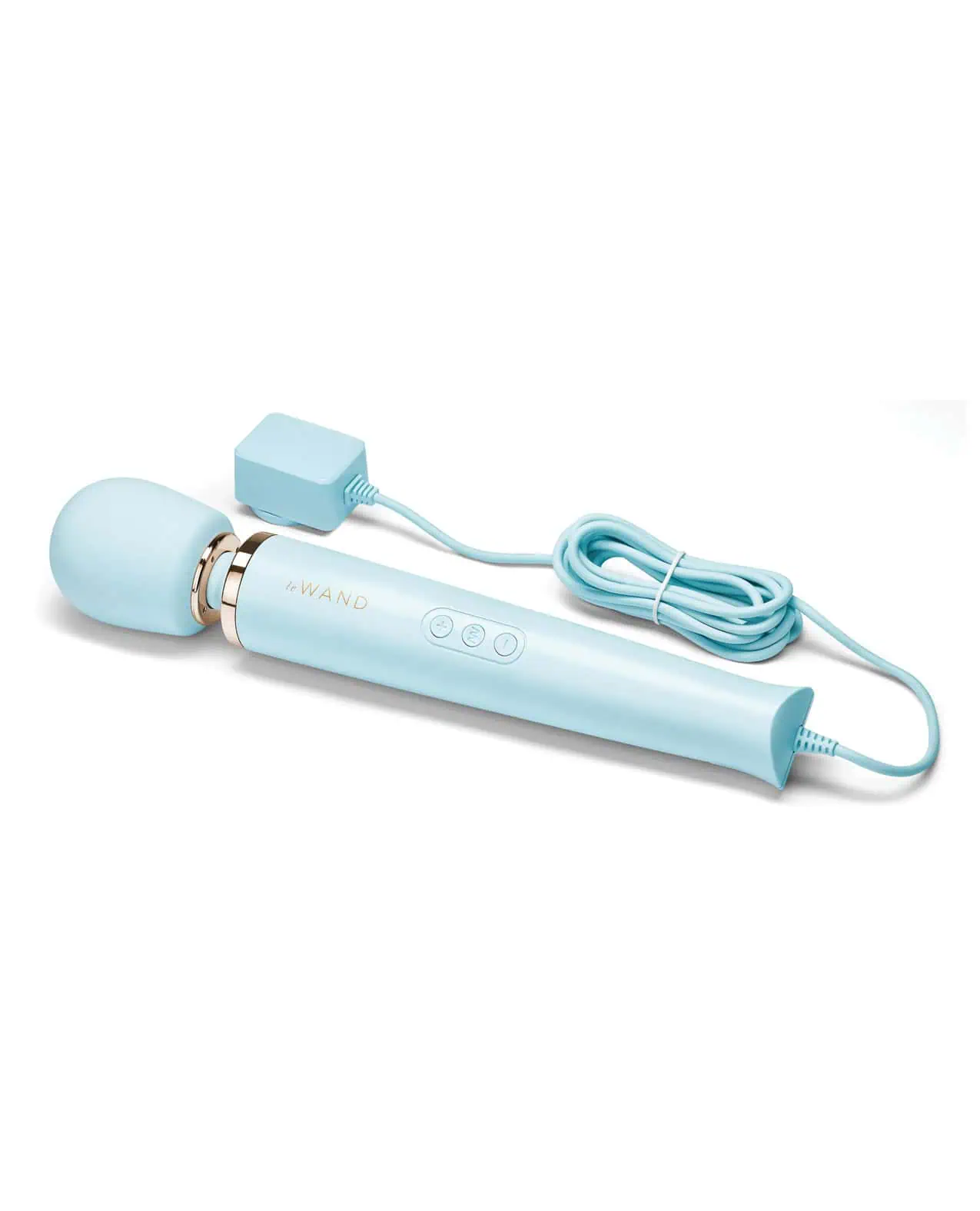 Le Wand Powerful Plug-In Vibrating Massager - Sky Blue - Image 3