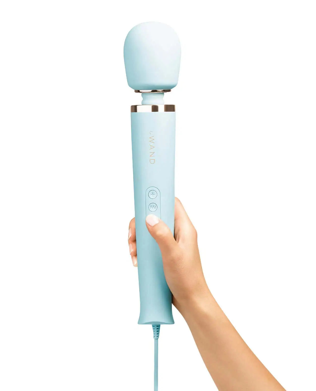 Le Wand Powerful Plug-In Vibrating Massager - Sky Blue - Image 4